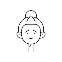 Waitress  Vector icon