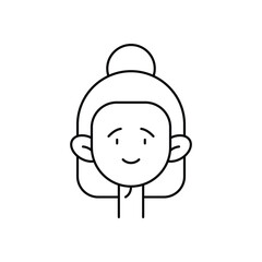 Waitress  Vector icon