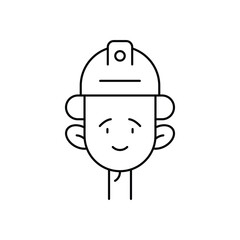 Firefighter Vector icon