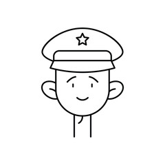 Policeman Vector icon