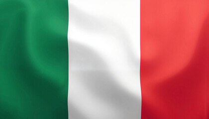 Waving Italian flag in gradient style, national pride symbol