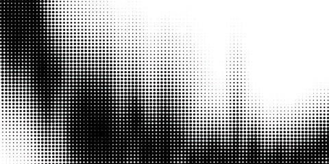 Monochrome Halftone Pixelated Background.Halftone Fade Effect for Graphic Design. Vector. Halftone. Illustration. 