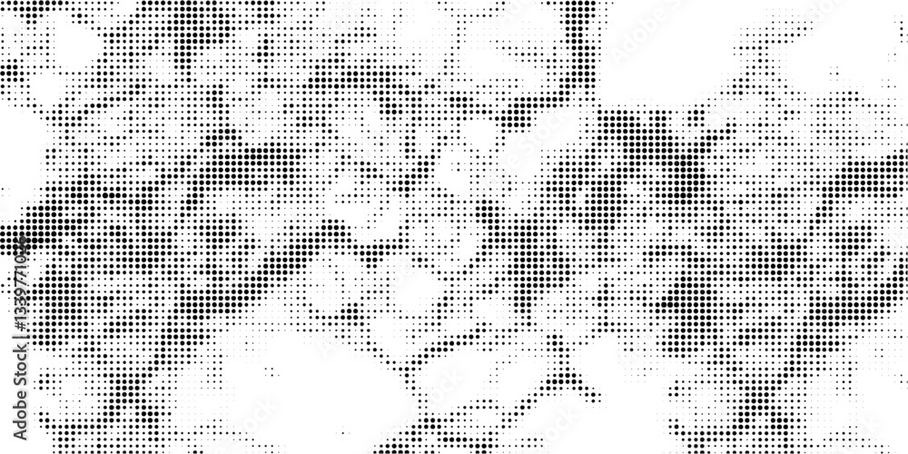Poster abstract halftone gradient texture background. black and white dotted halftone effect. halftone. vec