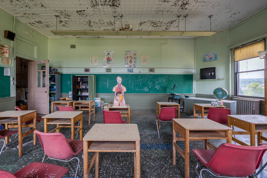 Abandoned School Classroom