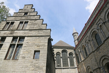 Street in Tournai in Belgium	