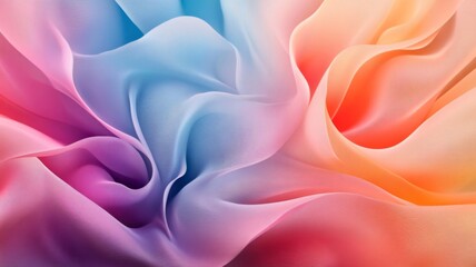 Fototapeta premium Abstract Pastel Fabric Draped in Soft Waves