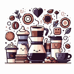 coffee, drink, beverage, cafe, cup, background, caffeine, espresso, aroma, mug, morning, food, hot, brown, closeup, breakfast, black, dark, fresh, white, mocha, cappuccino, isolated, break, design, la