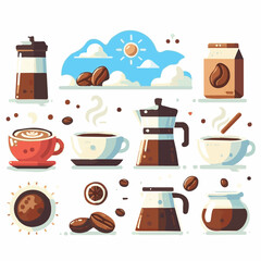 coffee, drink, beverage, cafe, cup, background, caffeine, espresso, aroma, mug, morning, food, hot, brown, closeup, breakfast, black, dark, fresh, white, mocha, cappuccino, isolated, break, design, la