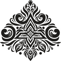 Vector damask element.