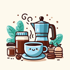 coffee, drink, beverage, cafe, cup, background, caffeine, espresso, aroma, mug, morning, food, hot, brown, closeup, breakfast, black, dark, fresh, white, mocha, cappuccino, isolated, break, design, la