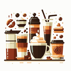 coffee, drink, beverage, cafe, cup, background, caffeine, espresso, aroma, mug, morning, food, hot, brown, closeup, breakfast, black, dark, fresh, white, mocha, cappuccino, isolated, break, design, la