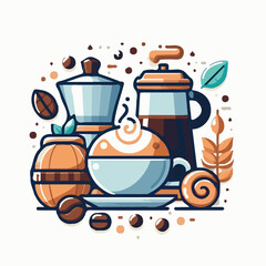 coffee, drink, beverage, cafe, cup, background, caffeine, espresso, aroma, mug, morning, food, hot, brown, closeup, breakfast, black, dark, fresh, white, mocha, cappuccino, isolated, break, design, la