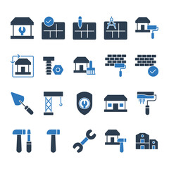 Home Renovation Icon Set	