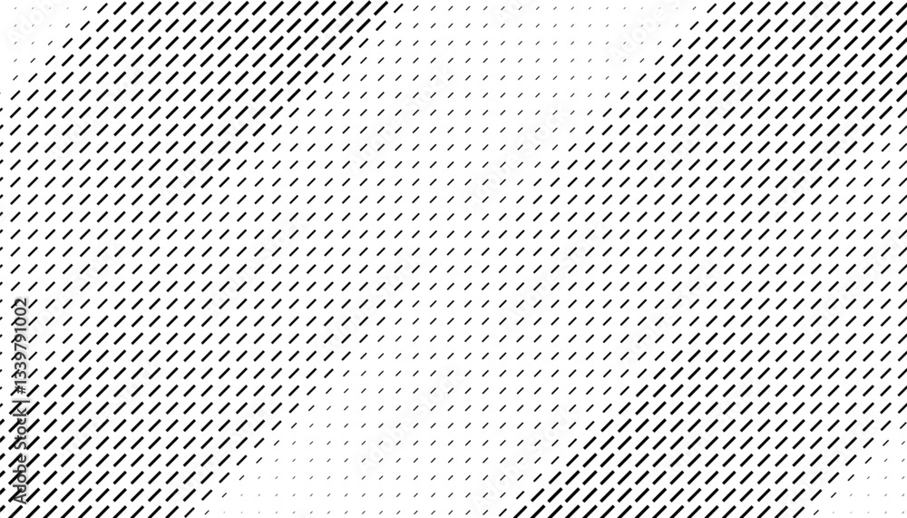 Poster black and white smooth transition of geometric pattern with halftone effect for modern background an