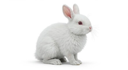 rabbit on white background