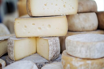 Gourmet Cheese Presentation with Complementary Elements