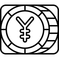 Yen Icon Vector Element