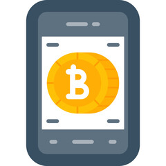 Bitcoin Icon Vector Element