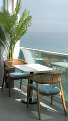 A co-working place and cafe by the sea. Bright room, large panoramic windows, cozy tables, sea view. It's a very comfortable place.