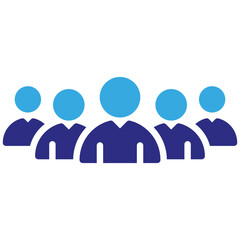 Community icon in Glyph Dual Color Style. Simple Vector Design. Simple Vector Glyph Icon