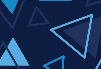 Seamless pattern with blue triangles on a dark blue background.