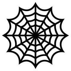 Fototapeta premium spider net Simple black silhouette, Black silhouette vector icon, silhouette illustration