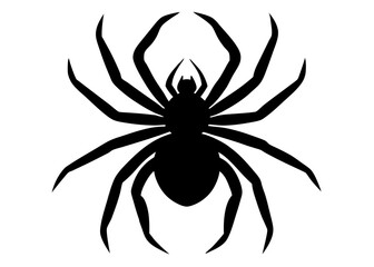 spider Simple black silhouette, Black silhouette vector icon, silhouette illustration