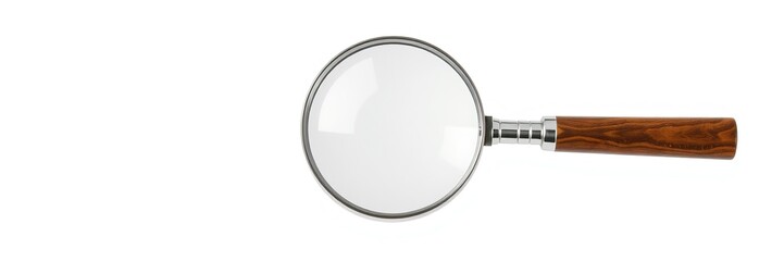 Fototapeta premium Magnifying Glass PNG for Design Projects - Blank Space for Text