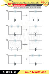 2026, Physics, Physical concepts, High school, middle school, exam question template, numerical lessons, verbal lessons, Next generation problems, for teachers, editable, black layer, eps