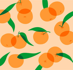 Oranges pattern design