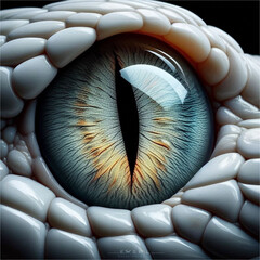 white cobra eye