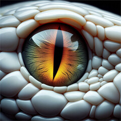 green snake eye