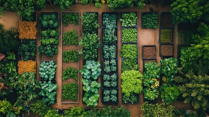 Urban Farming Featuring Green Spaces, Agricultural Systems, and Community Gardens, Ideal for Urban Sustainability Projects, Food Security, and Green City Initiatives in Urban Development Design