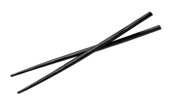 Photo of chopsticks isolated on transparent background.png