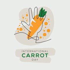 International carrot day, held on 4 April.