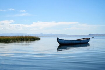 Naklejka premium Floating Isles of Titicaca: Discover the Uros Lifestyle on Peru's Enchanting Lake