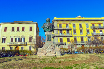 Benedetto Brin Statue in Livorno (Italien)	