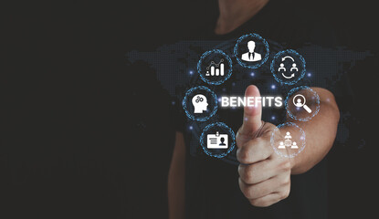 Employee wellbeing benefits, wellness mental health balance of employees. Company benefits...