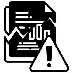 Corrupted file icon in Mix Filled Style. Simple Vector Design. Simple Vector Outline Filled Icon
