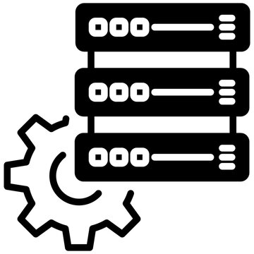 Data management icon in Mix Filled Style. Simple Vector Design. Simple Vector Outline Filled Icon