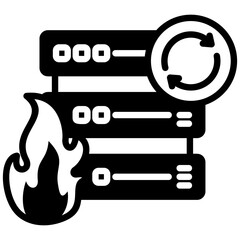 Data recovery icon in Mix Filled Style. Simple Vector Design. Simple Vector Outline Filled Icon