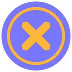 Disagree icon for website, application, printing, document, poster design, etc