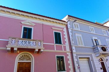 Denkmalgeschützte Architektur in der Altstadt von Livorno in der Region Toskana (Italien)