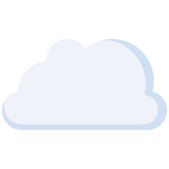 Cloud icon in Flat Color Style. Simple Vector Design. Simple Vector Flat Icon