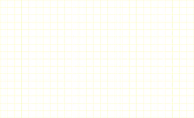 White sheet of paper with yellow grid lines vector pattern background