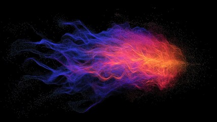 Dynamic, abstract pattern of Holi powders dispersing in the wind, vibrant and colorful, perfect for festival, celebration, and artistic, energetic, and decorative illustrations.