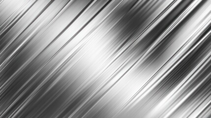 Fototapeta premium Abstract Silver Diagonal Lines Background Texture