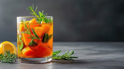 Refreshing Citrus Drink Rich in Vitamin C  Orange Juice Beverage for a Healthy Start