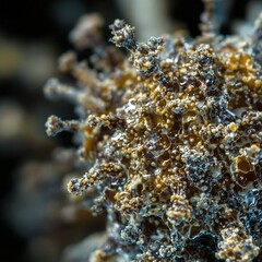 Fototapeta premium Macro close up under microscope of a virus