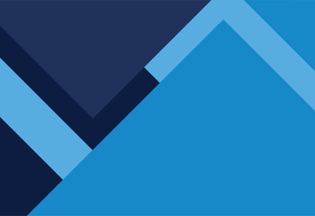 Minimal geometric background. Abstract blue and black shapes. Vector illustration